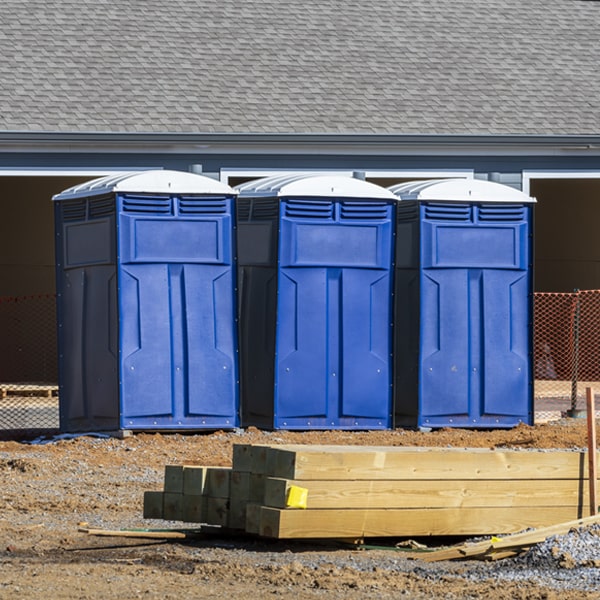 what is the maximum capacity for a single porta potty in Pioneer Iowa